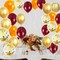 Fall Balloons/Maroon and Orange Balloons Fall Birthday Party Decorations Thanksgiving Decorations 20pcs Burgundy Orange Gold Confetti Balloons for Fall Bridal Shower Decorations